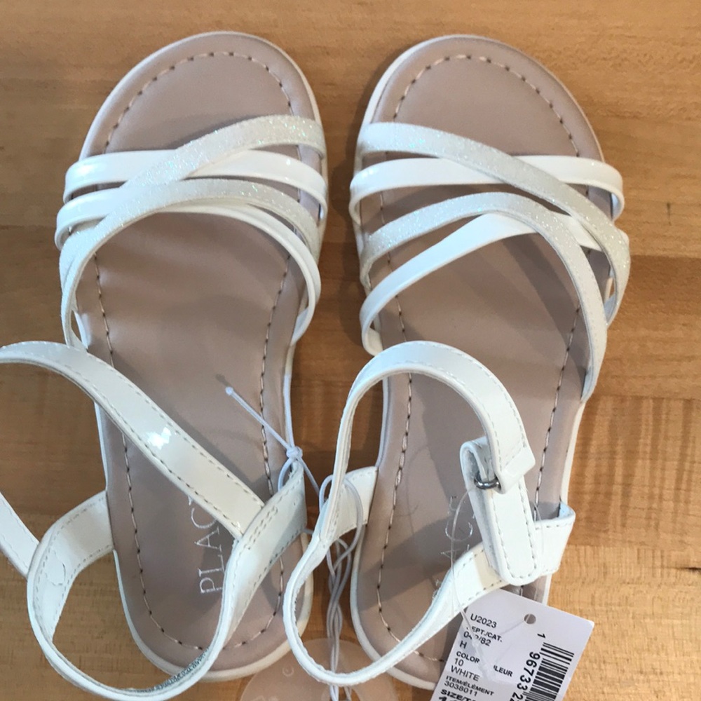 Girls White Sandals